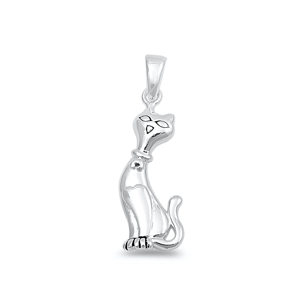 Silver Pendant - Cat