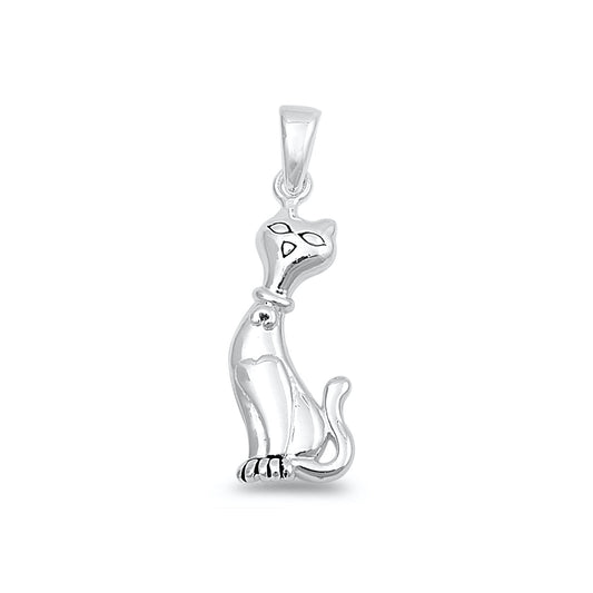 Silver Pendant - Cat
