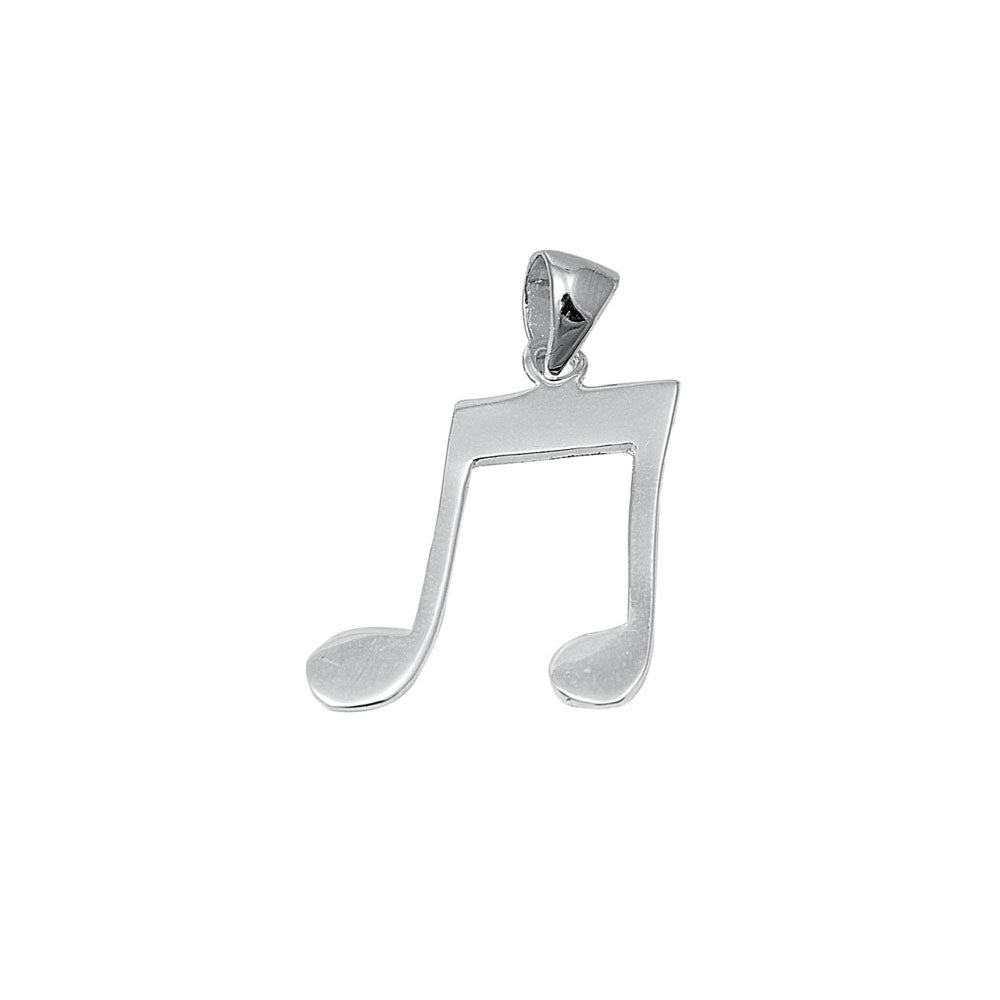 Silver Pendant - Music Note
