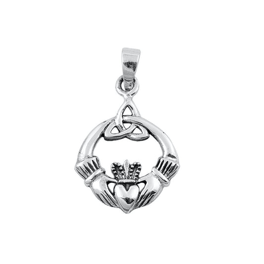 Silver Pendant - Claddagh