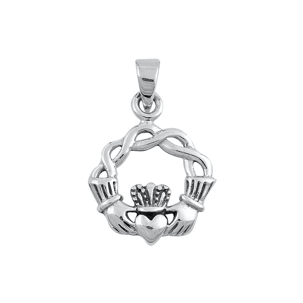 Silver Pendant - Claddagh