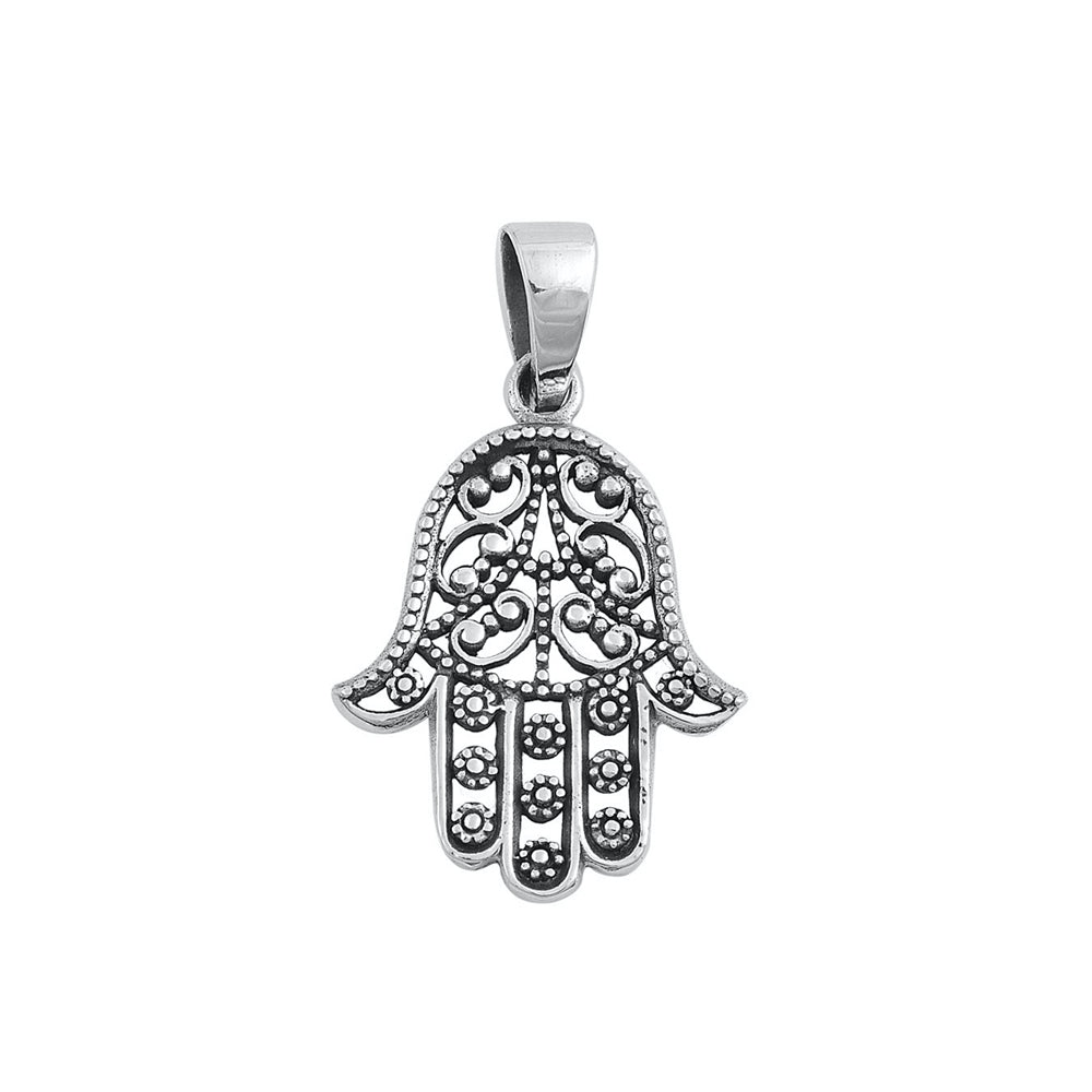 Silver Pendant - Hamsa