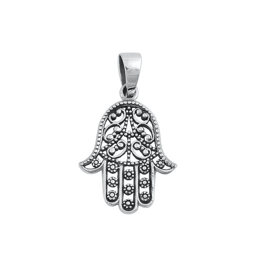 Silver Pendant - Hamsa