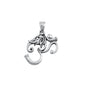 Silver Pendant - Om & Elephant Sign