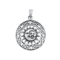 Silver Pendant - Moon and Sun