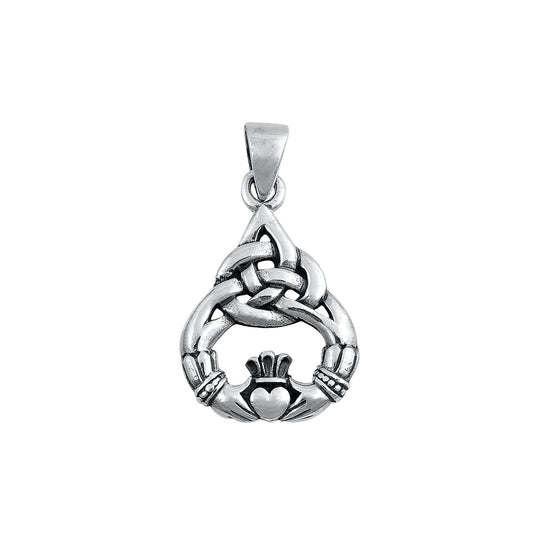 Silver Pendant - Celtic Claddaugh