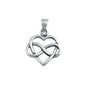 Silver Pendant - Heart Infinity