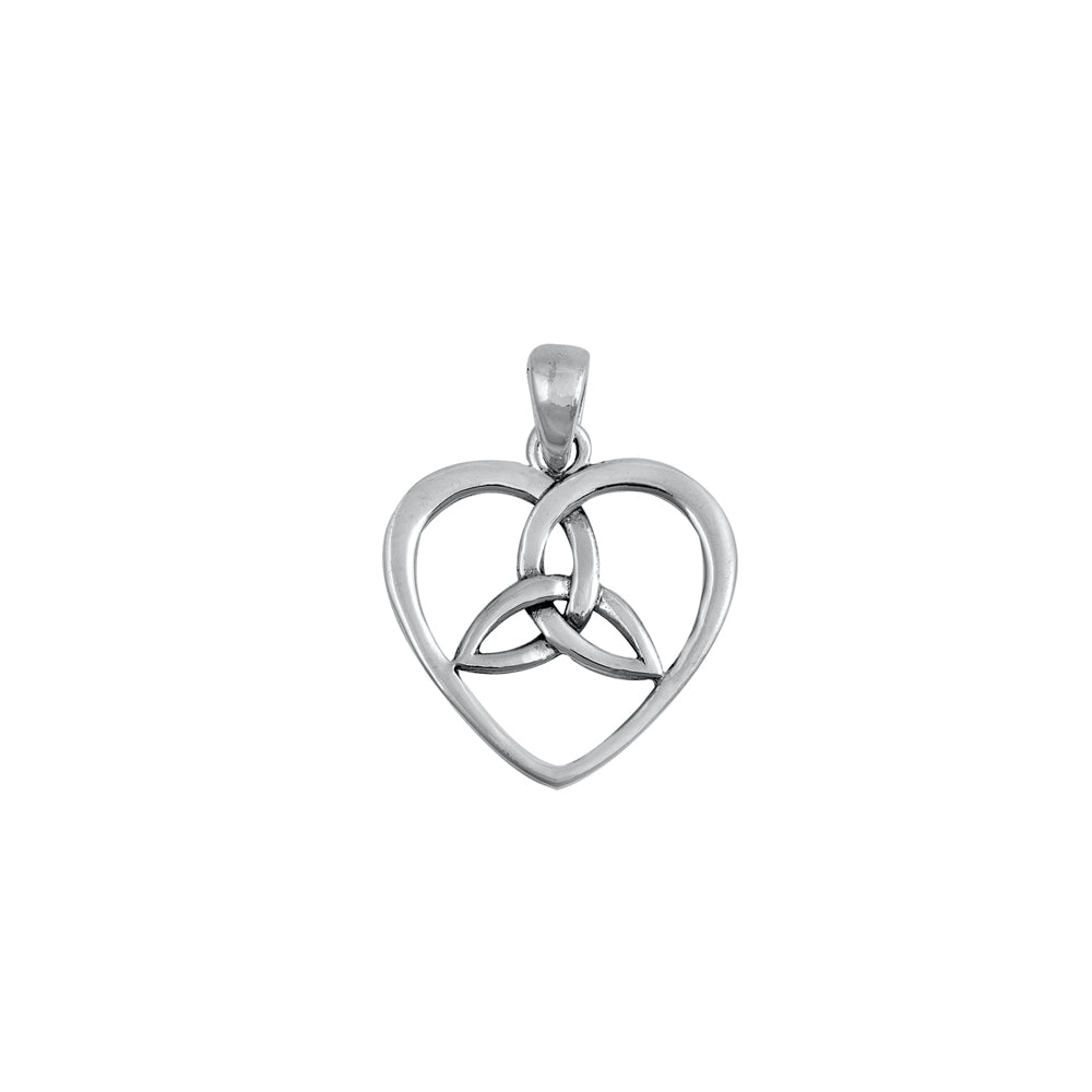 Silver Pendant - Celtic Heart