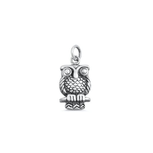 Silver Pendant - Owl