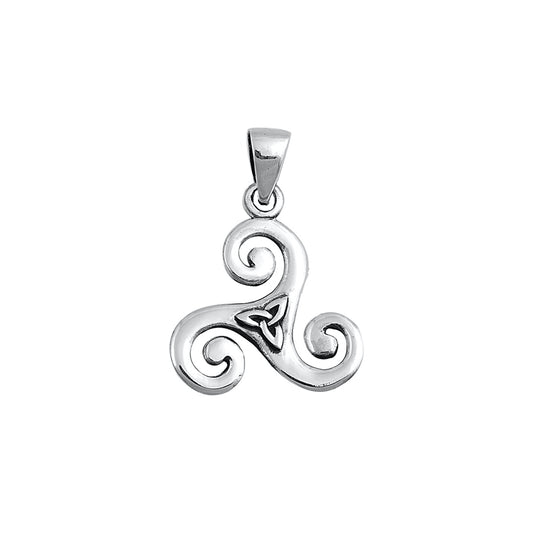 Silver Pendant - Celtic Spiral