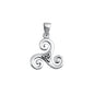 Silver Pendant - Celtic Spiral