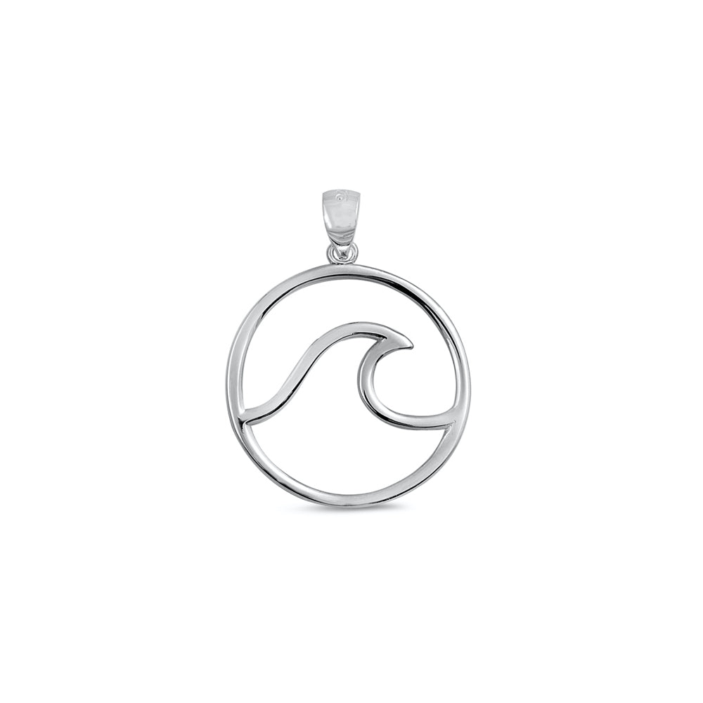 Silver Pendant - Wave