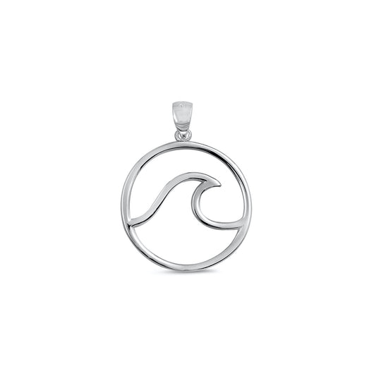 Silver Pendant - Wave
