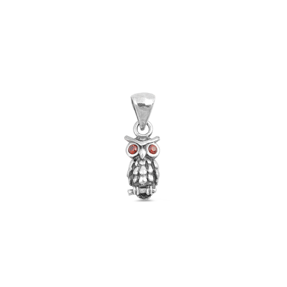 Silver Pendant - Owl