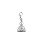Silver Pendant W/ Stone - SItting Buddha