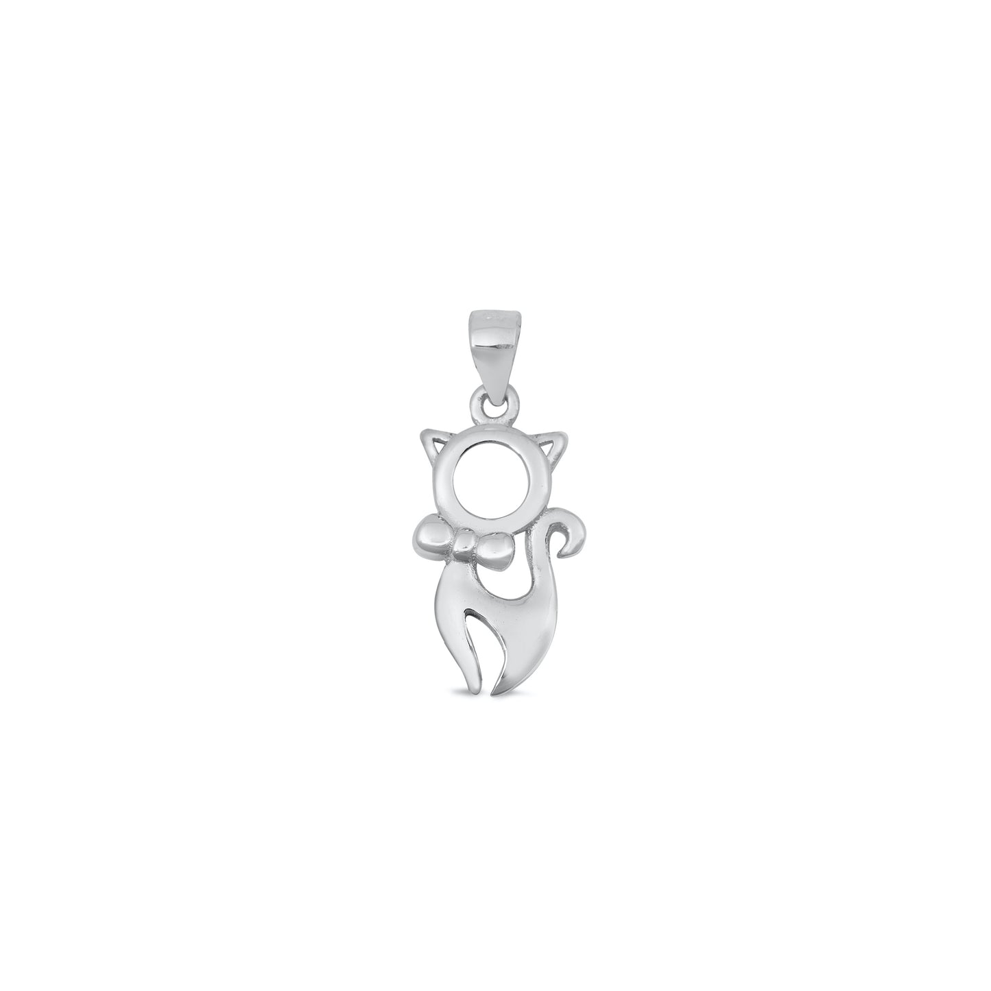 Silver Pendant -  Cat
