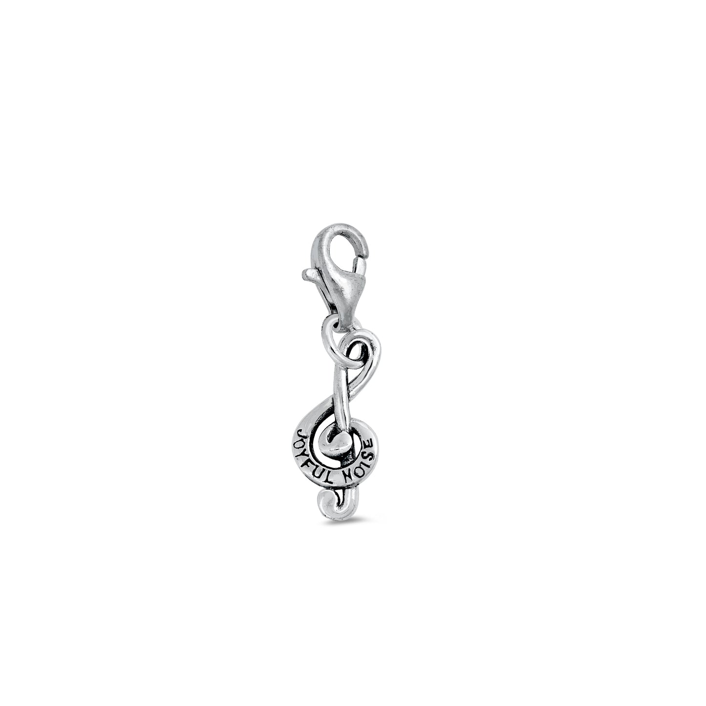 Silver Pendant - Treble Clef "Joyful Noise"