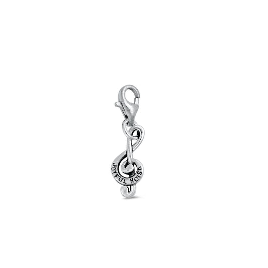 Silver Pendant - Treble Clef "Joyful Noise"