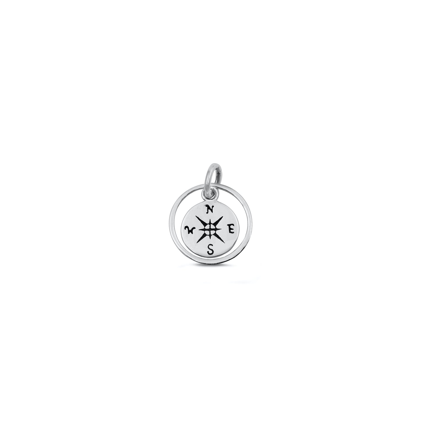 Silver Pendant - Little Compass