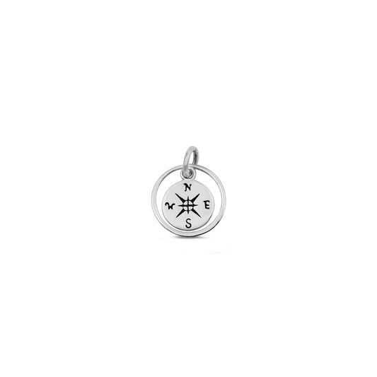 Silver Pendant - Little Compass