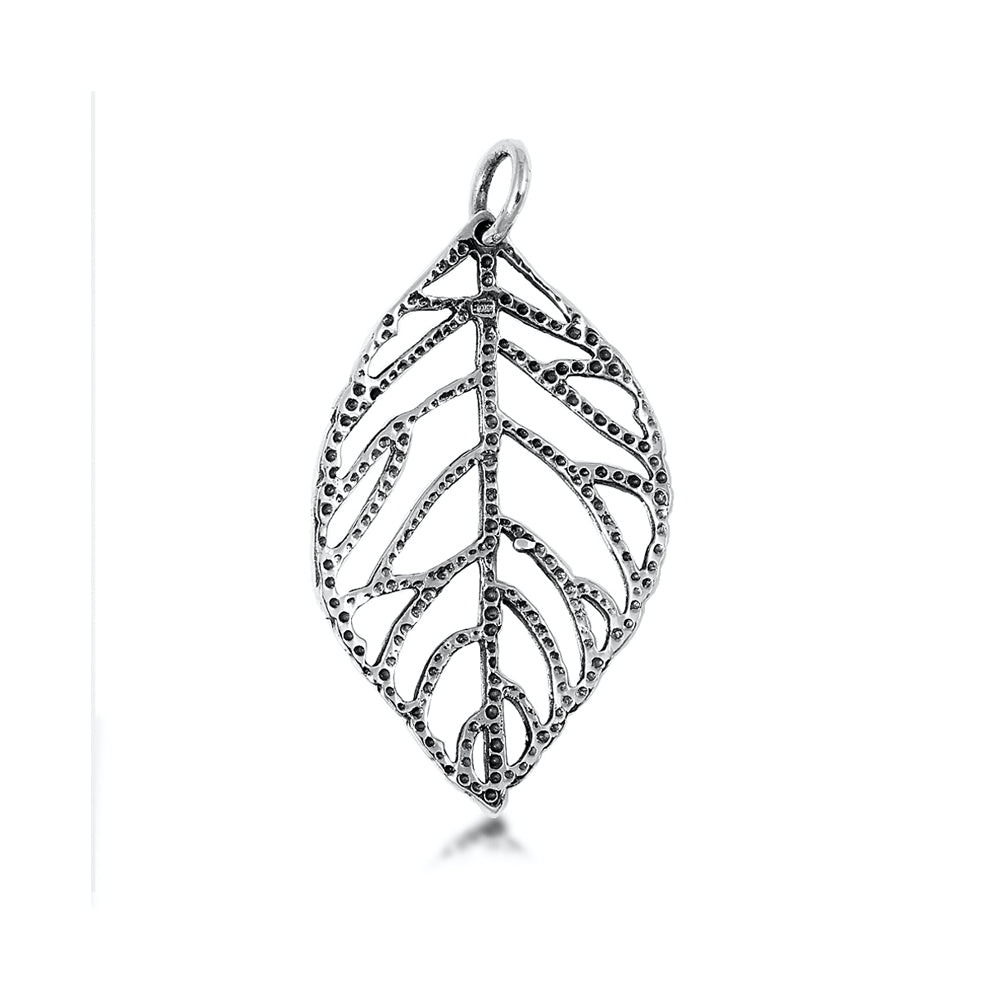 Silver Pendant - Leaf