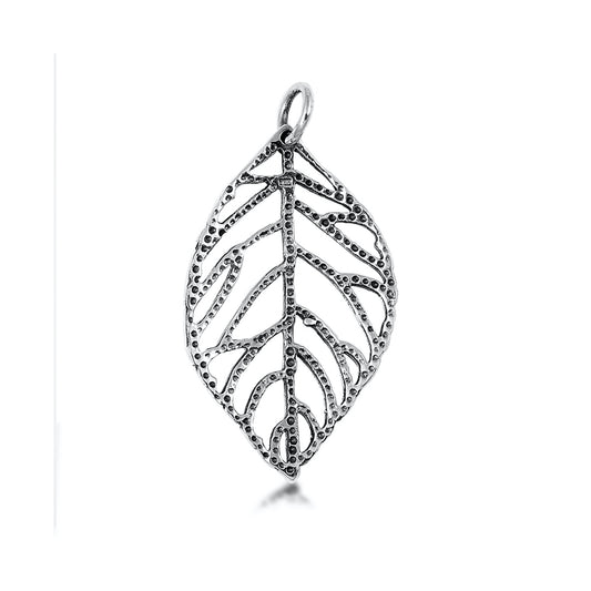 Silver Pendant - Leaf
