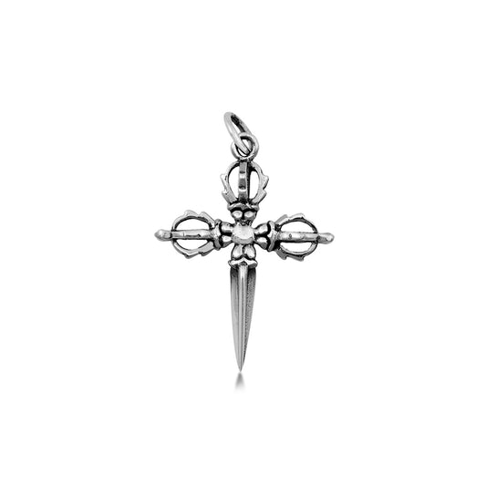 Silver Pendant - Cross Sword