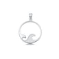 Silver Pendant - Waves