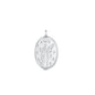 Silver Pendant - Hand Holding Flowers