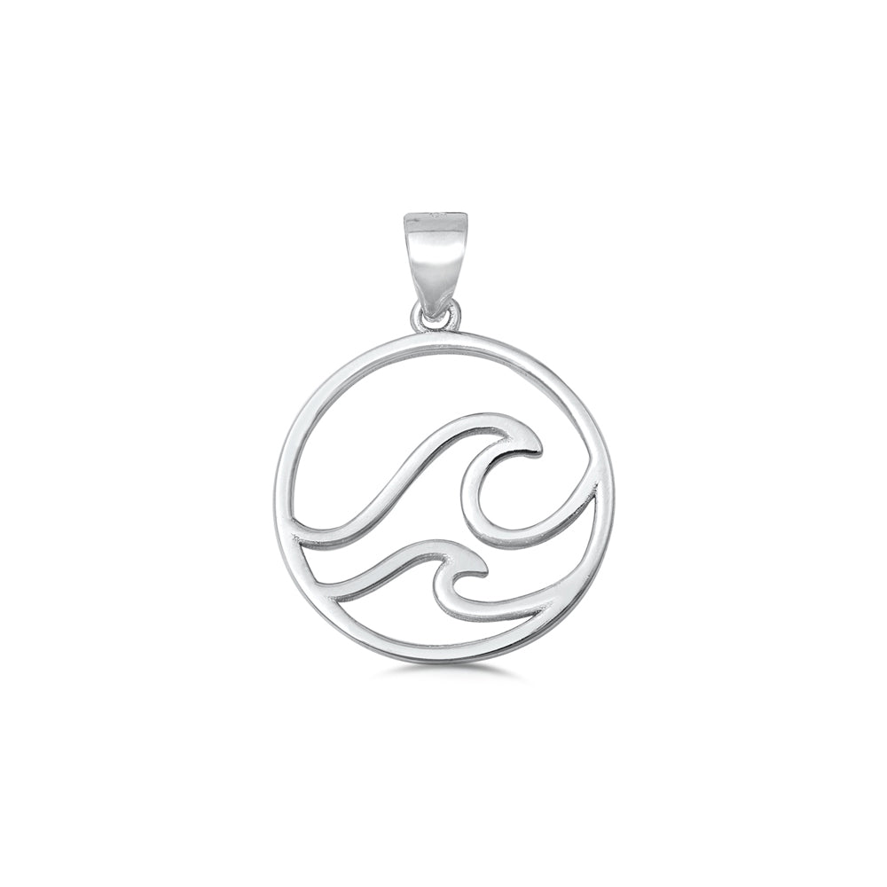 Silver Pendant - Waves