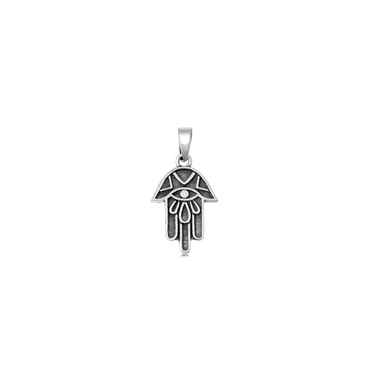 Silver Pendant - Hamsa
