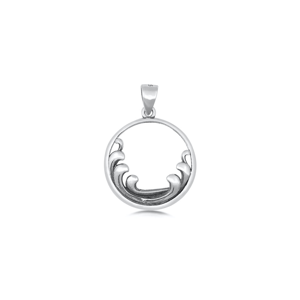 Silver Pendant - Waves
