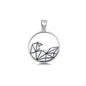 Silver Pendant - Origami Waves