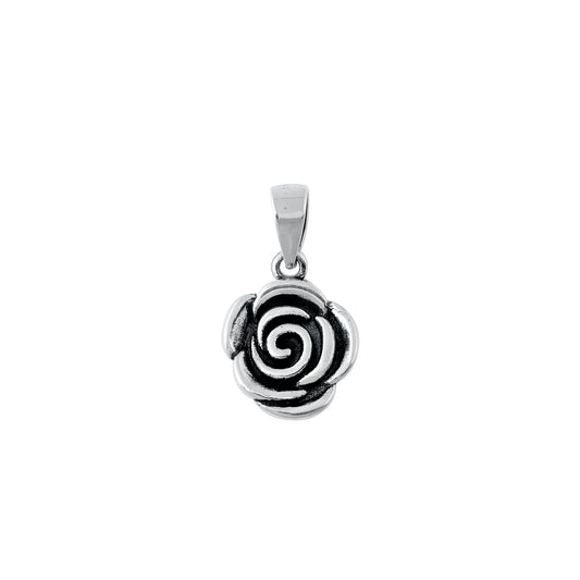 Silver Pendant - Rose