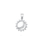 Silver Pendant - Sun & Moon