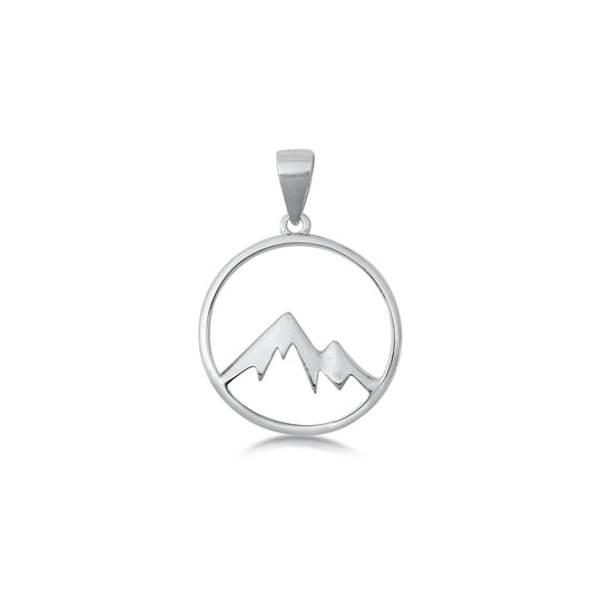 Silver Pendant - Mountains