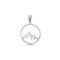 Silver Pendant - Mountains