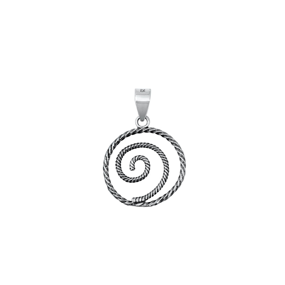 Silver Pendant - Spiral