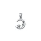 Silver Pendant - Crescent Moon & Star