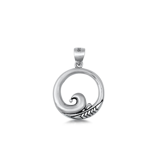 Silver Pendant - Wave