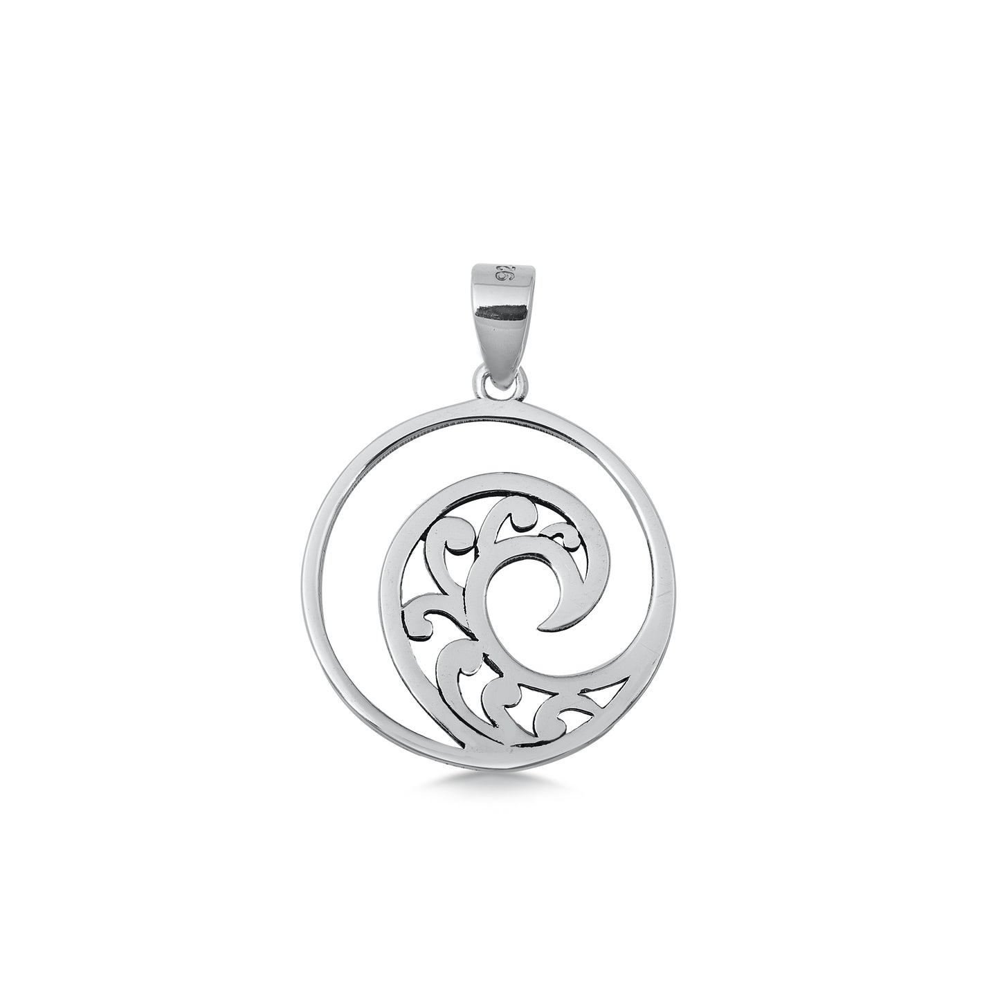 Silver Pendant - Wave