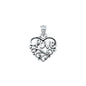 Silver Pendant - Heart & Love