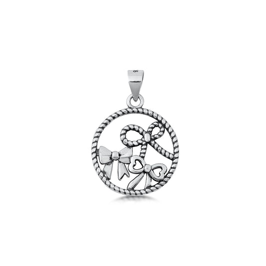 Silver Pendant - Bows