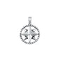 Silver Pendant - Compass Arrow