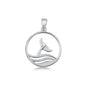 Silver Pendant - Whale Tail
