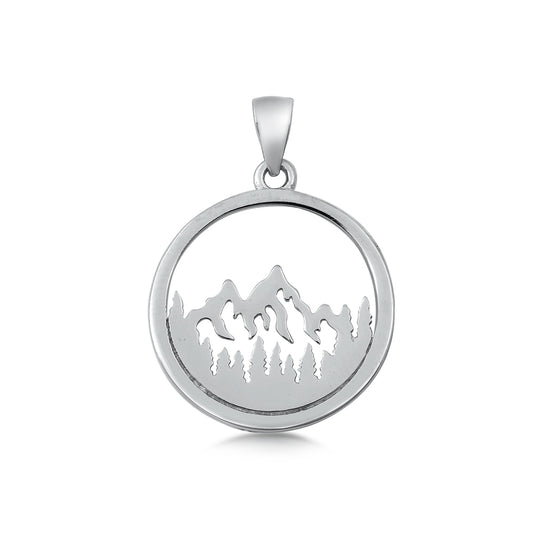 Silver Pendant - Mountain