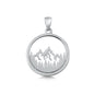 Silver Pendant - Mountain