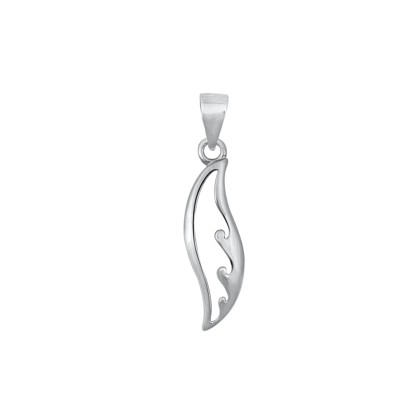 Silver Pendant - Waves
