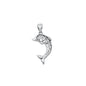 Silver Pendant - Filigree Dolphin