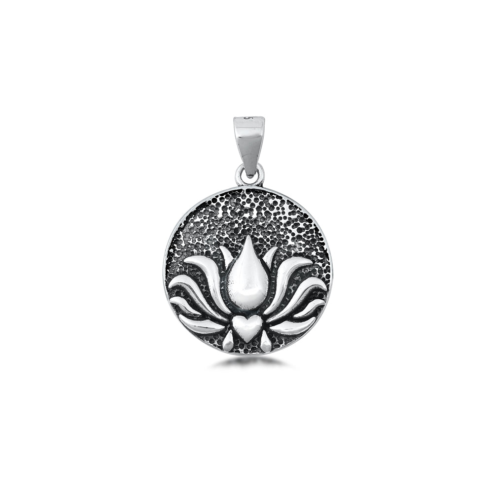 Silver Pendant - Lotus